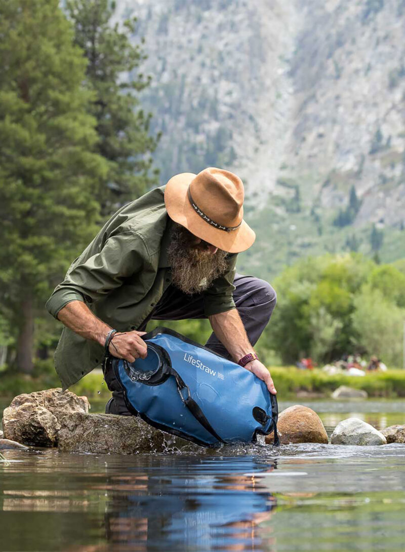 Filtru apă LifeStraw Peak Series Flex Gravity Water Filter System 8L - mountain blue preţ