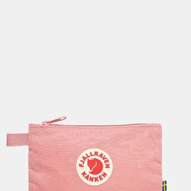 Fjallraven portfard Kanken Gear Pocket culoarea roz