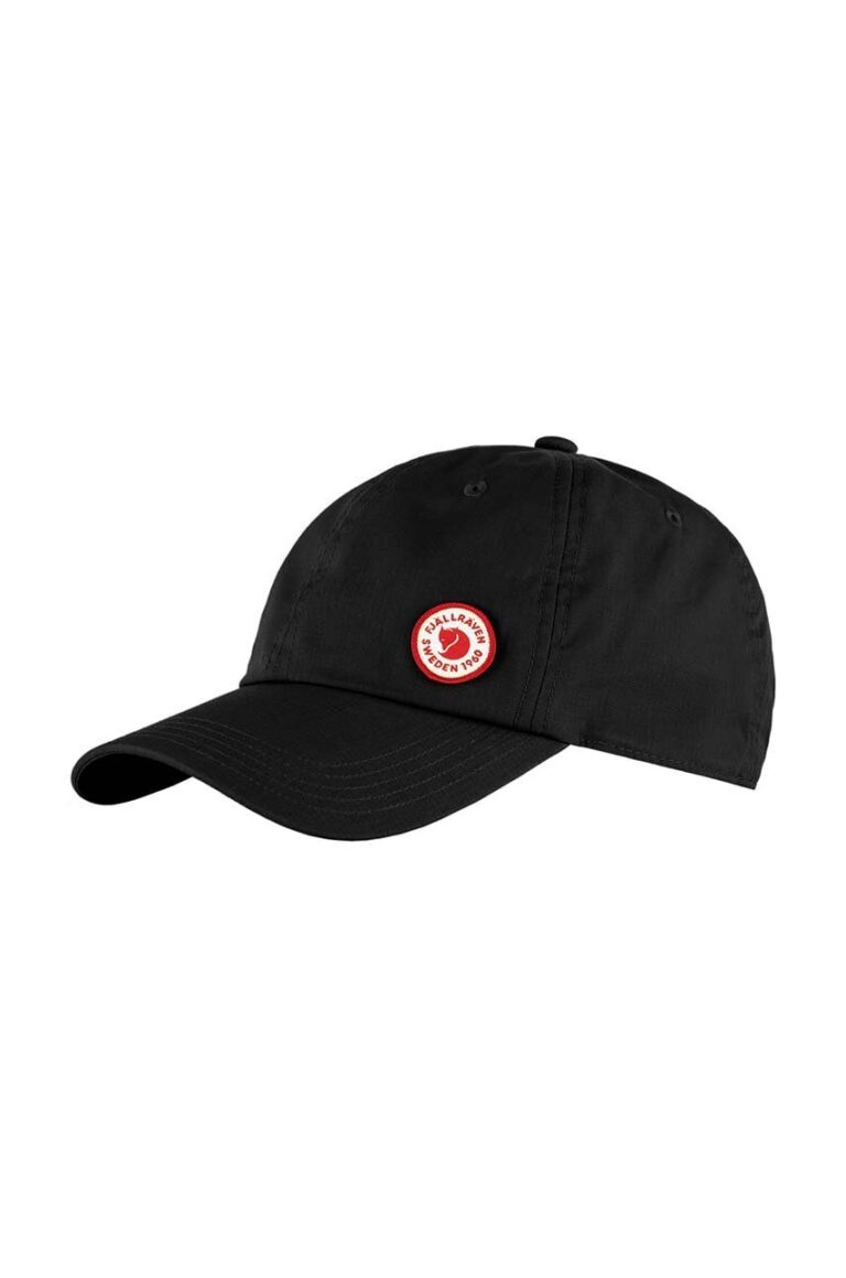 Fjallraven sapca Fjällräven Logo Cap culoarea negru