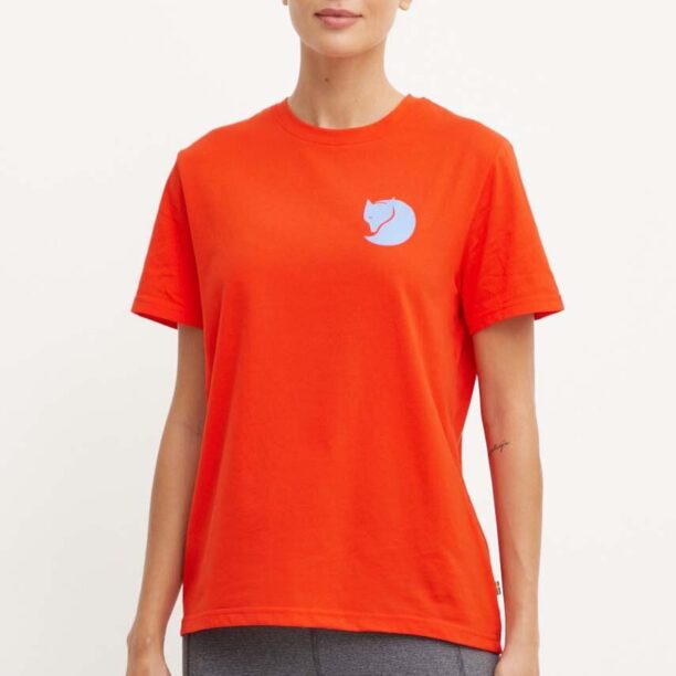 Fjallraven tricou Fox Boxy Logo femei