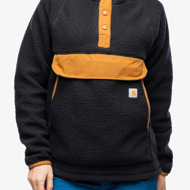 Fleece femei Carhartt Relaxed Fit Fleece Pullover - black