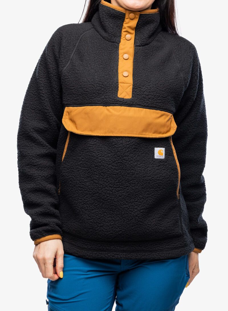 Fleece femei Carhartt Relaxed Fit Fleece Pullover - black