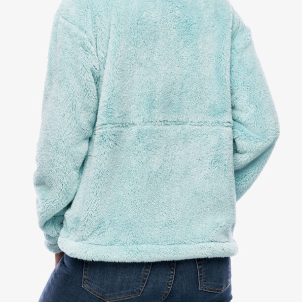 Fleece femei Columbia Boundless Discovery Sherpa Full Zip - aqua haze/sunset peach preţ