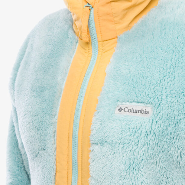 Preţ Fleece femei Columbia Boundless Discovery Sherpa Full Zip - aqua haze/sunset peach