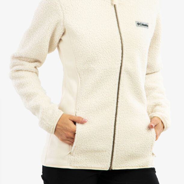 Cumpăra Fleece femei Columbia Panorama Full Zip - chalk