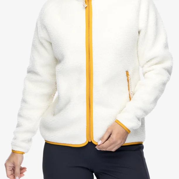 Fleece femei Fjallraven Vardag Pile Fleece - chalk white