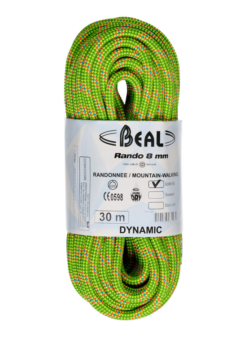 Frânghie Beal Rando 8 mm 30 m Golden Dry - yellow