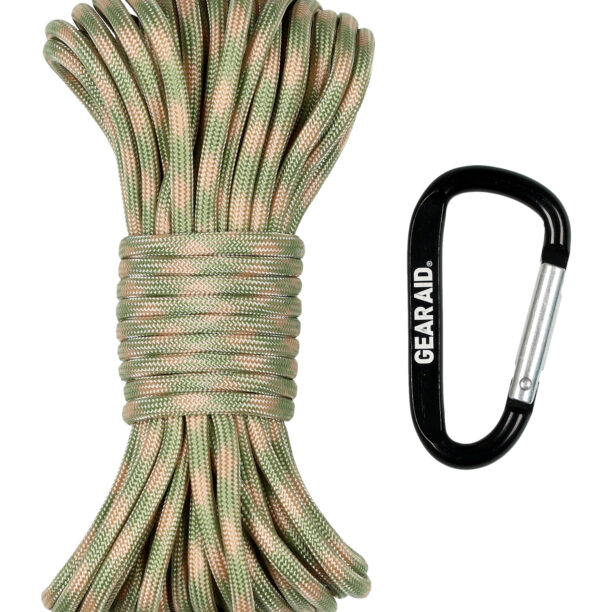 Cumpăra Funie Gear Aid Heavy-Duty 550 Paracord 9 m - sage/tan