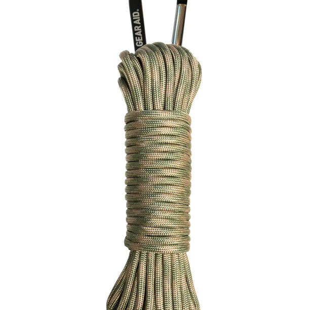 Funie Gear Aid Heavy-Duty 550 Paracord 9 m - sage/tan