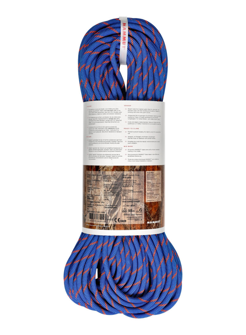 Cumpăra Funie dublă Mammut 7.5 Alpine Sender Dry Rope 60 m - blue/safety orange