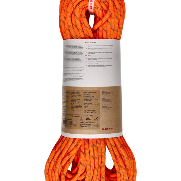 Cumpăra Funie dublă Mammut 8.0 Alpine Dry Rope 60 m - safety orange/boa