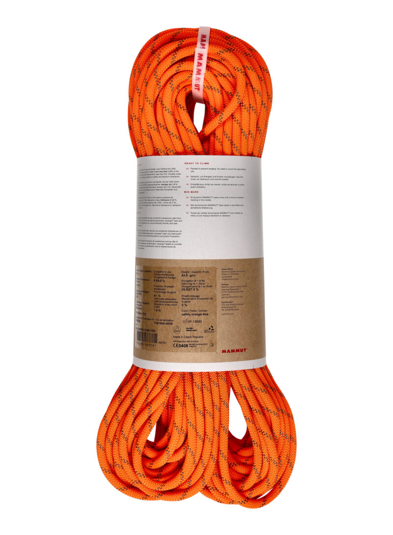 Cumpăra Funie dublă Mammut 8.0 Alpine Dry Rope 60 m - safety orange/boa