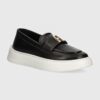 Furla mocasini de piele Loafer femei