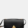 Furla poseta de piele culoarea negru