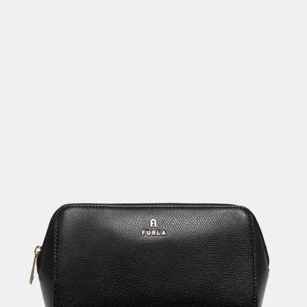 Furla punga cosmetice culoarea negru