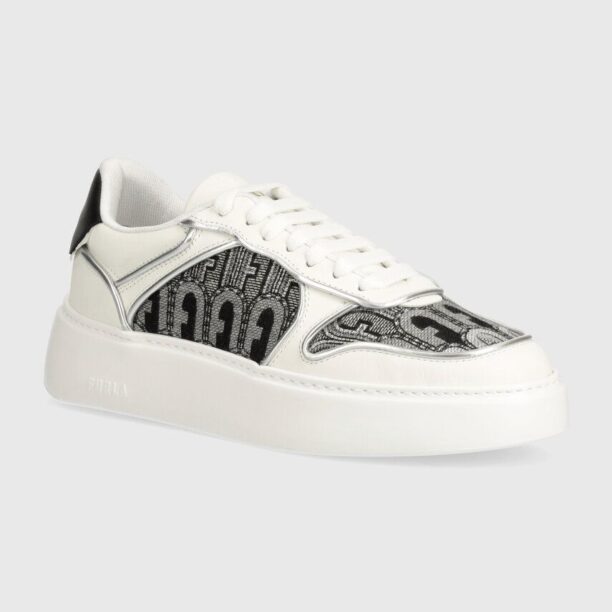 Furla sneakers Lace-Up culoarea alb