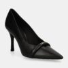 Furla stilettos de piele Core Decollete culoarea negru