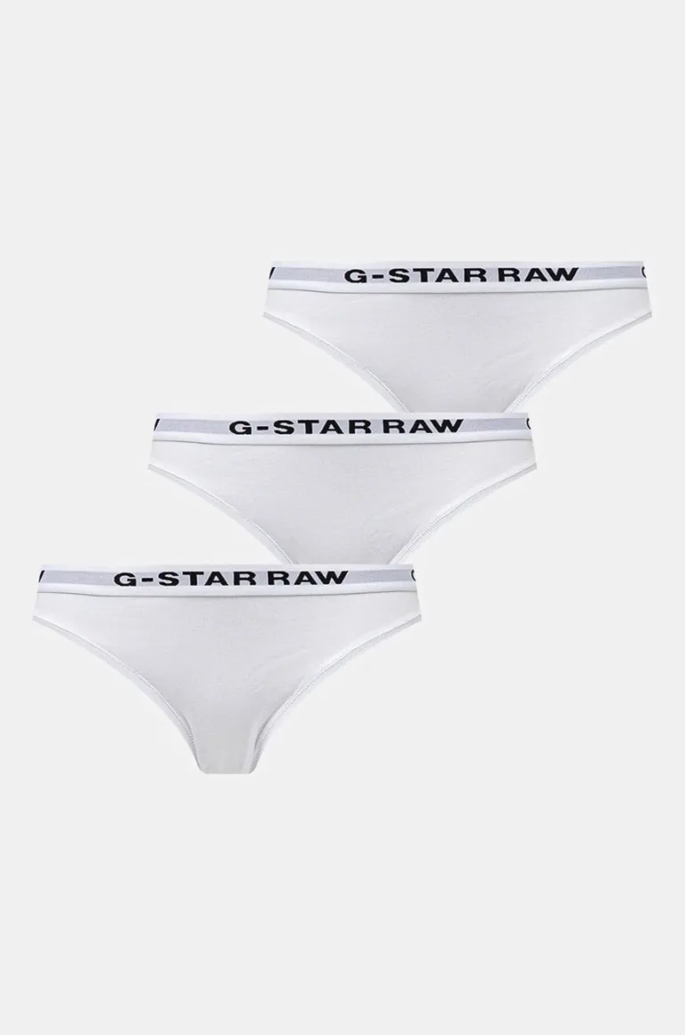 G-Star Raw chiloti 3-pack culoarea alb