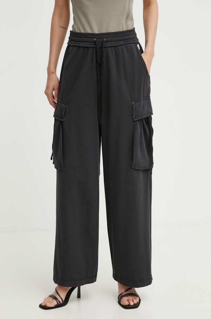 G-Star Raw pantaloni de trening din bumbac culoarea negru