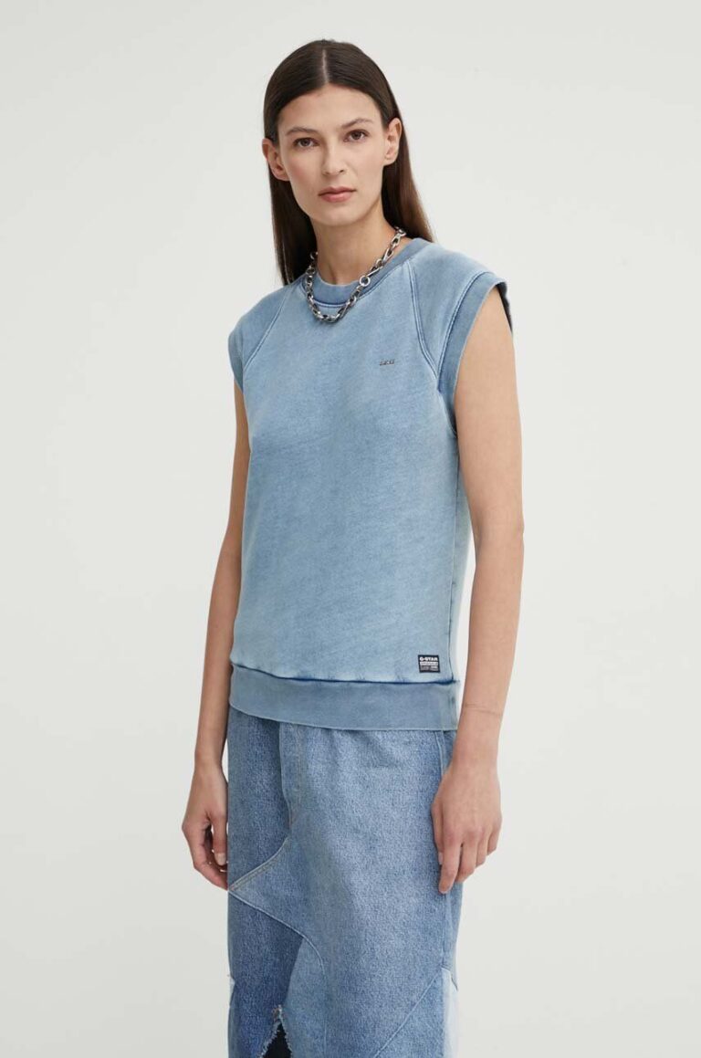 G-Star Raw vestă din bumbac neted