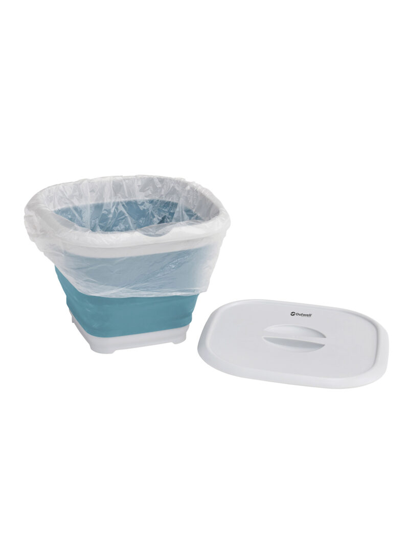 Original Găleată Outwell Collaps Bucket Square w/lid - classic blue