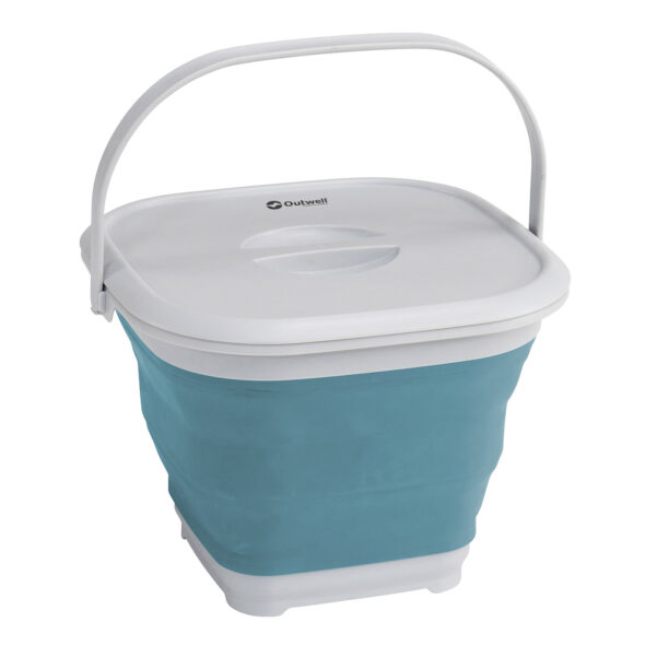 Găleată Outwell Collaps Bucket Square w/lid - classic blue