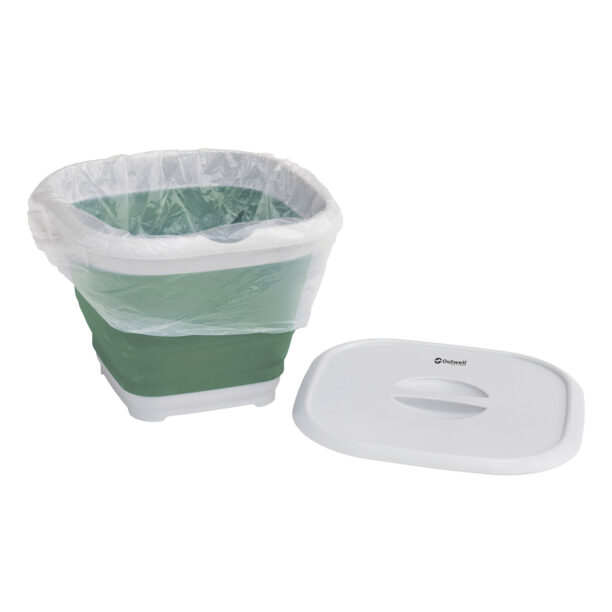 Original Găleată Outwell Collaps Bucket Square w/lid - shadow green