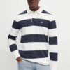 Gant longsleeve din bumbac culoarea albastru marin