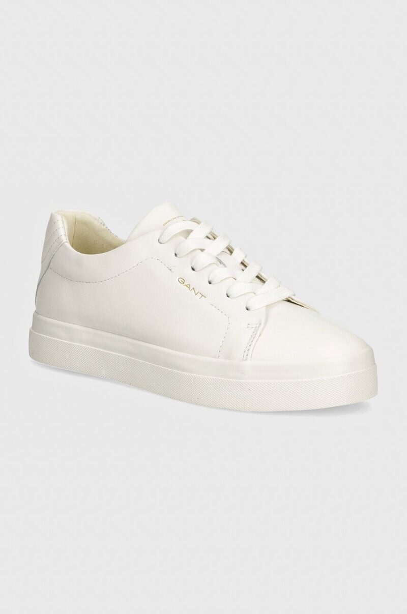 Gant sneakers din piele Avona culoarea alb