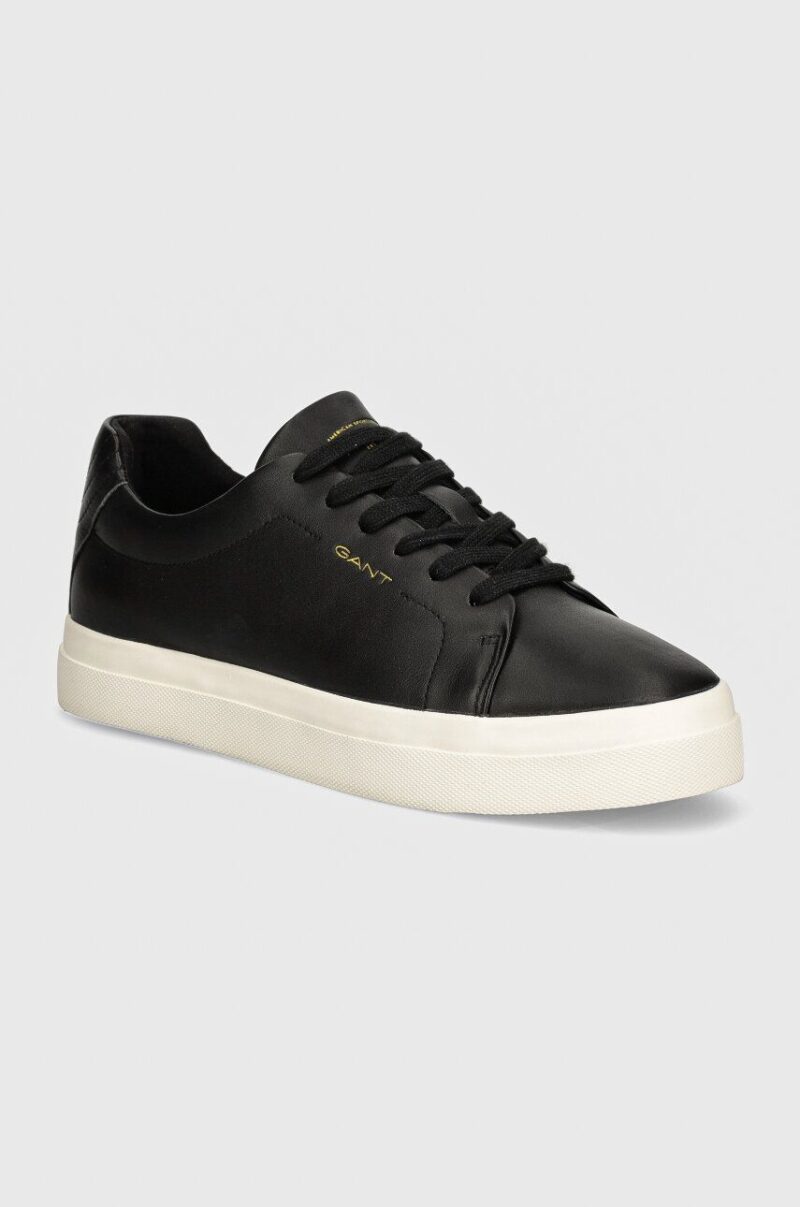 Gant sneakers din piele Avona culoarea negru