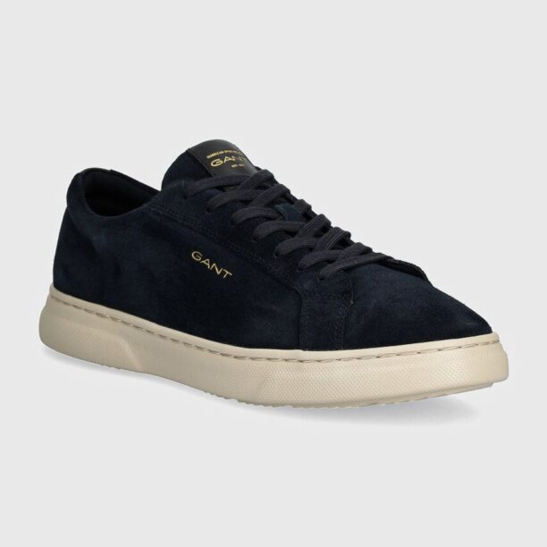 Gant sneakers din piele intoarsă Joree culoarea albastru marin