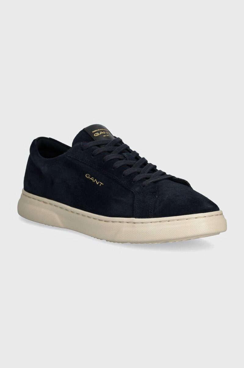 Gant sneakers din piele intoarsă Joree culoarea albastru marin