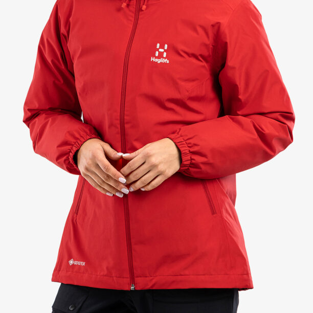 Original Geaca 3 in 1 femei Haglofs Eldstad 3-in-1 Mimic GTX Jacket - scarlet red