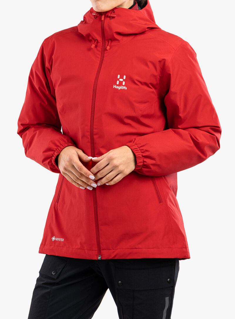 Original Geaca 3 in 1 femei Haglofs Eldstad 3-in-1 Mimic GTX Jacket - scarlet red