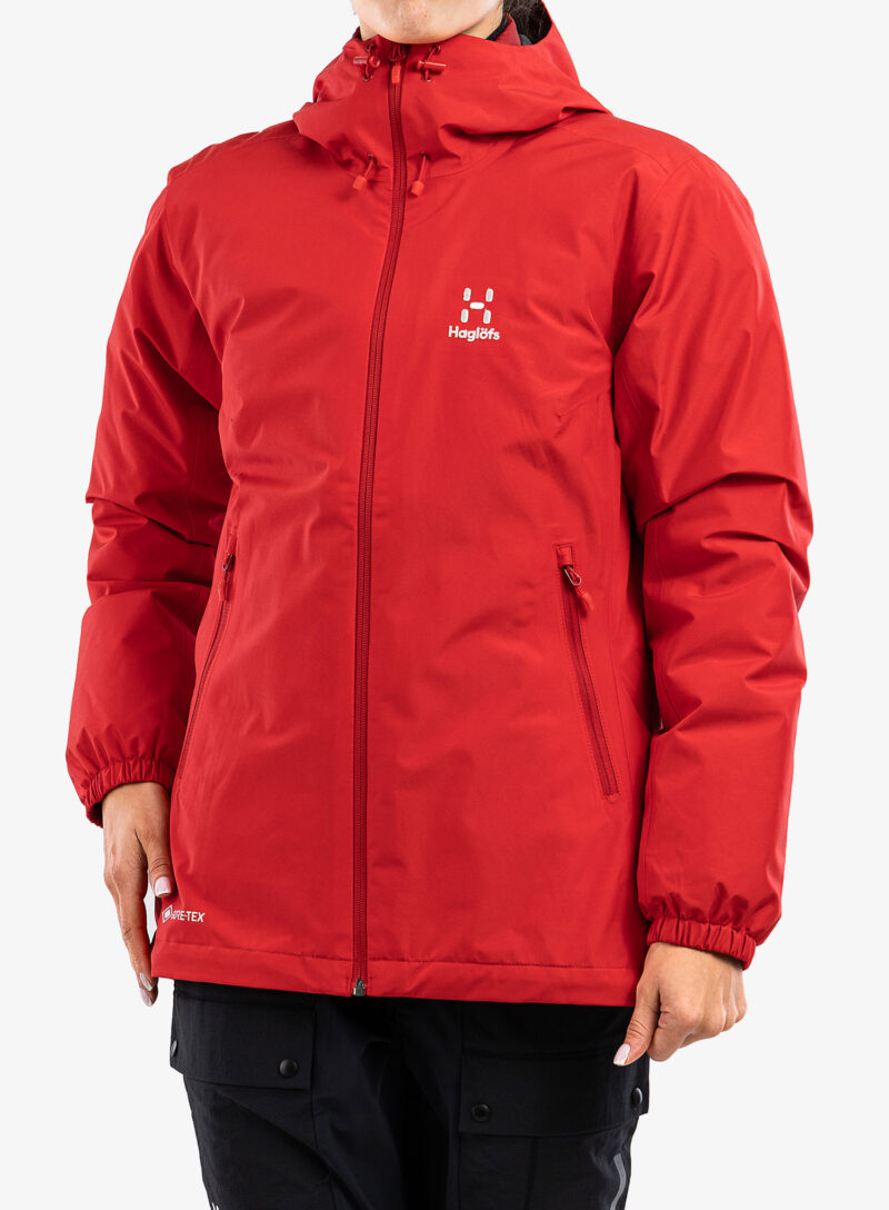 Geaca 3 in 1 femei Haglofs Eldstad 3-in-1 Mimic GTX Jacket - scarlet red