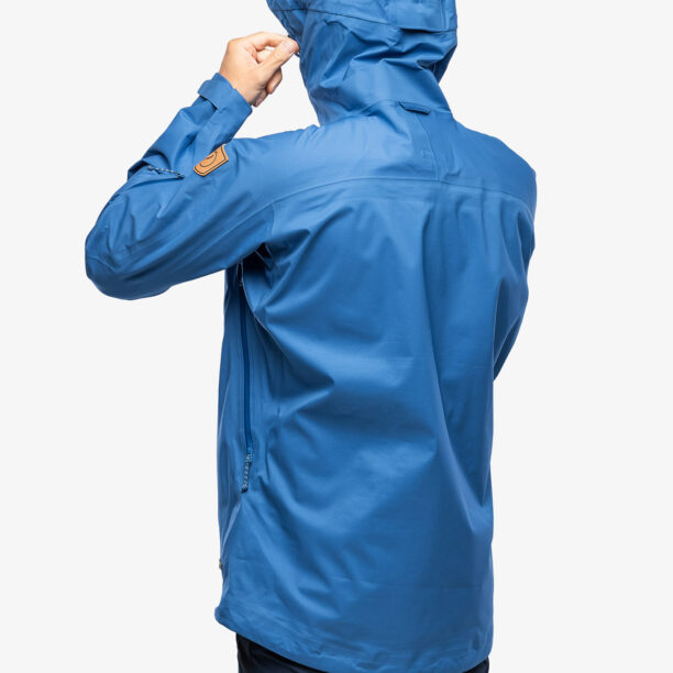 Original Geaca Fjallraven Keb Eco-Shell Jacket - alpine blue