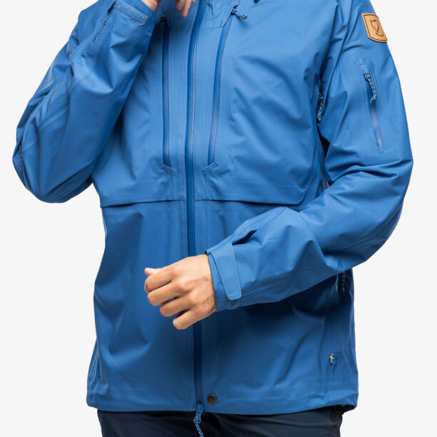 Geaca Fjallraven Keb Eco-Shell Jacket - alpine blue