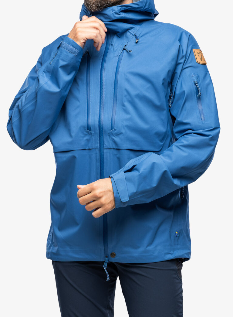 Geaca Fjallraven Keb Eco-Shell Jacket - alpine blue