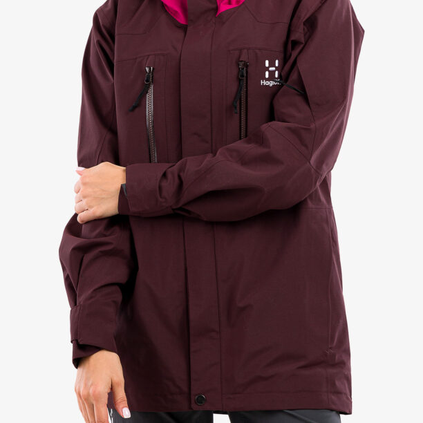 Cumpăra Geaca GORE-TEX femei Haglofs Elation GTX Jacket - burgundy brown/deep pink