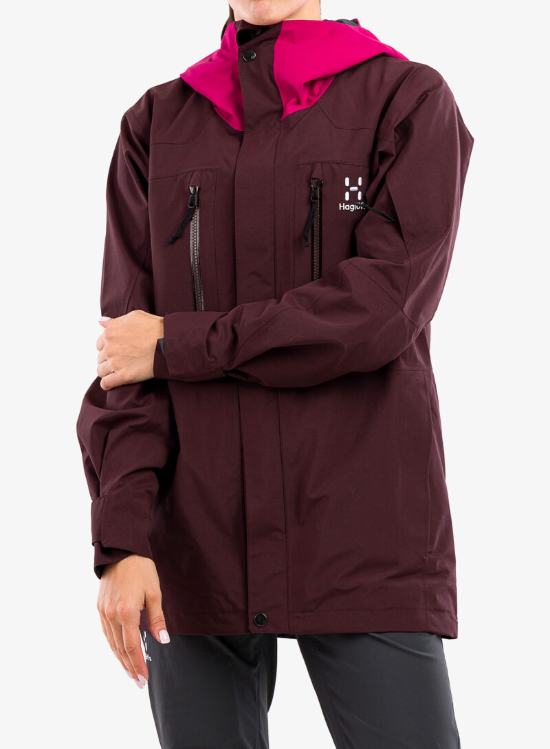 Cumpăra Geaca GORE-TEX femei Haglofs Elation GTX Jacket - burgundy brown/deep pink