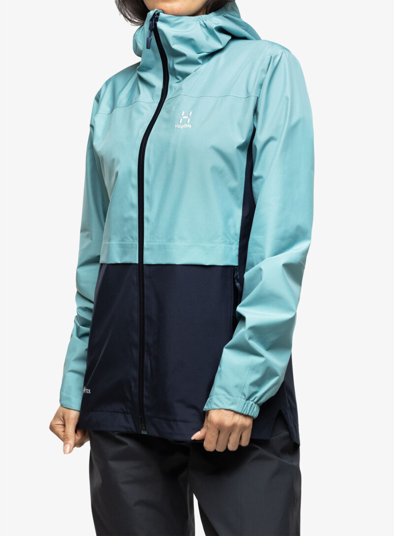 Cumpăra Geaca GORE-TEX femei Haglofs Wilda GTX Jacket - frost blue/tarn blue