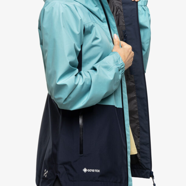 Preţ Geaca GORE-TEX femei Haglofs Wilda GTX Jacket - frost blue/tarn blue