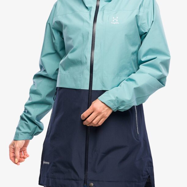 Cumpăra Geaca GORE-TEX femei Haglofs Wilda GTX Parka - frost blue/tarn blue