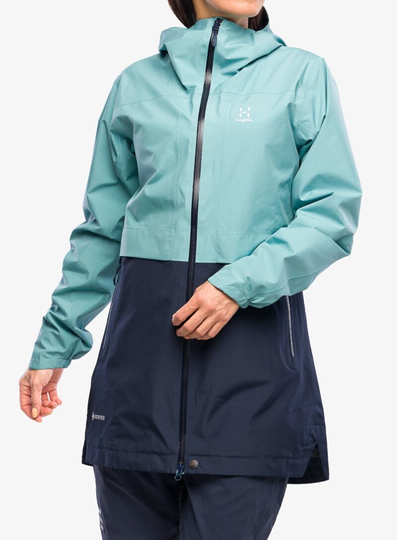 Cumpăra Geaca GORE-TEX femei Haglofs Wilda GTX Parka - frost blue/tarn blue