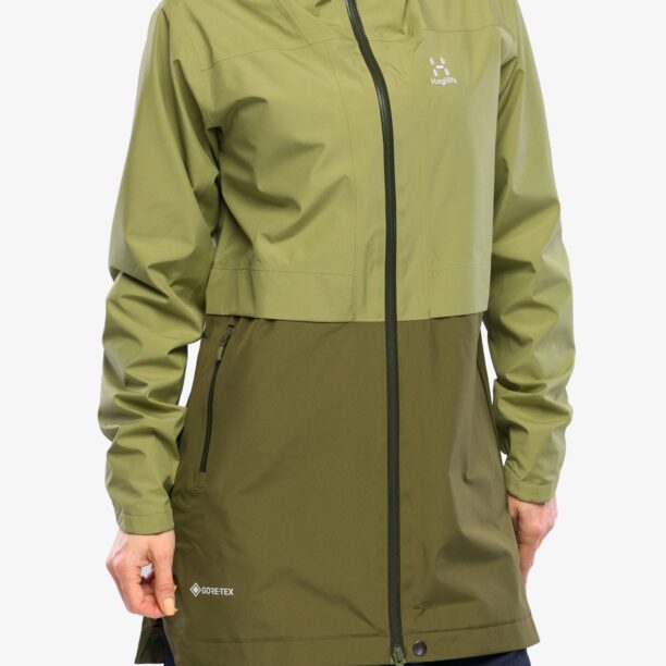 Cumpăra Geaca GORE-TEX femei Haglofs Wilda GTX Parka - thyme green/olive green