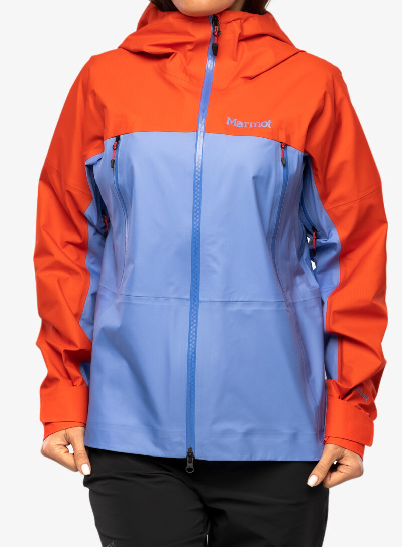 Cumpăra Geaca GORE-TEX femei Marmot Mitre Peak Jacket - victory red/gateway blue