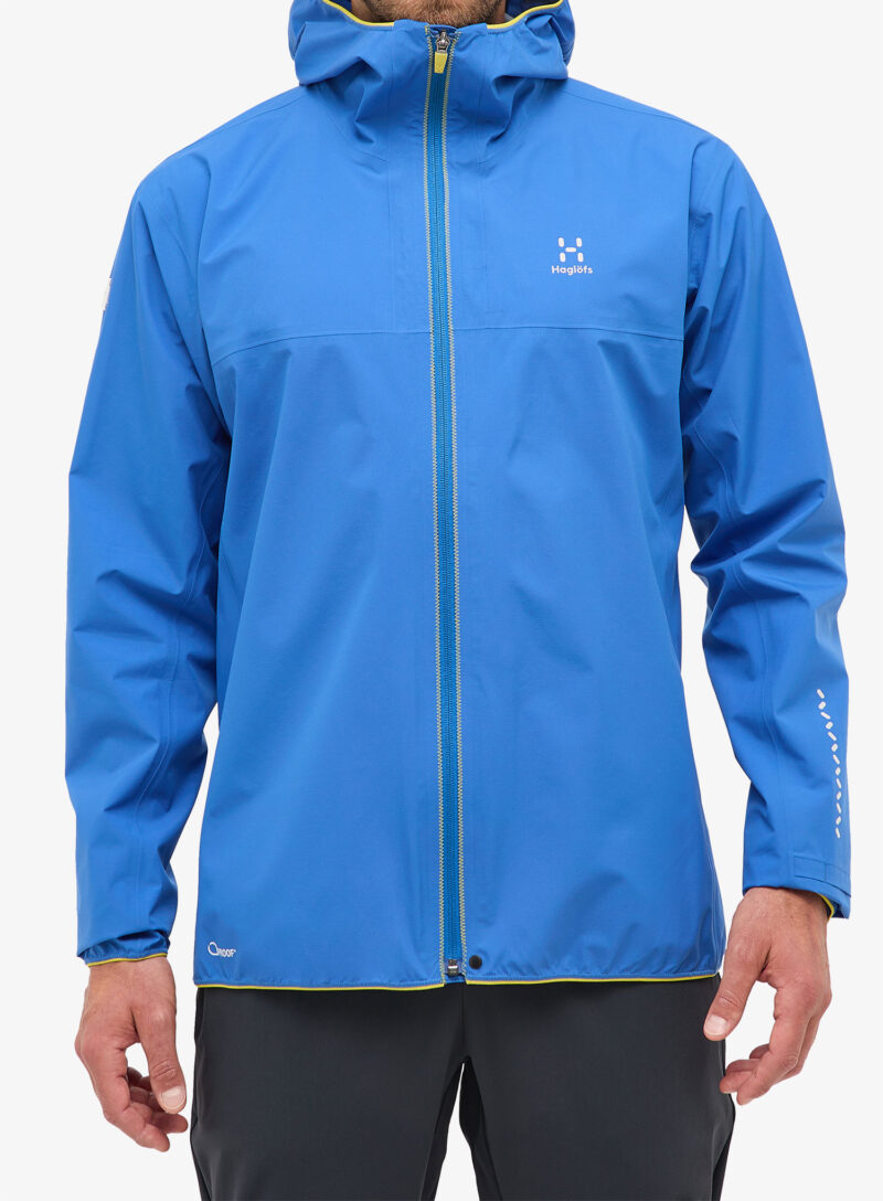 Geaca Haglofs L.I.M Tempo Trail Mimic Hood - electric blue