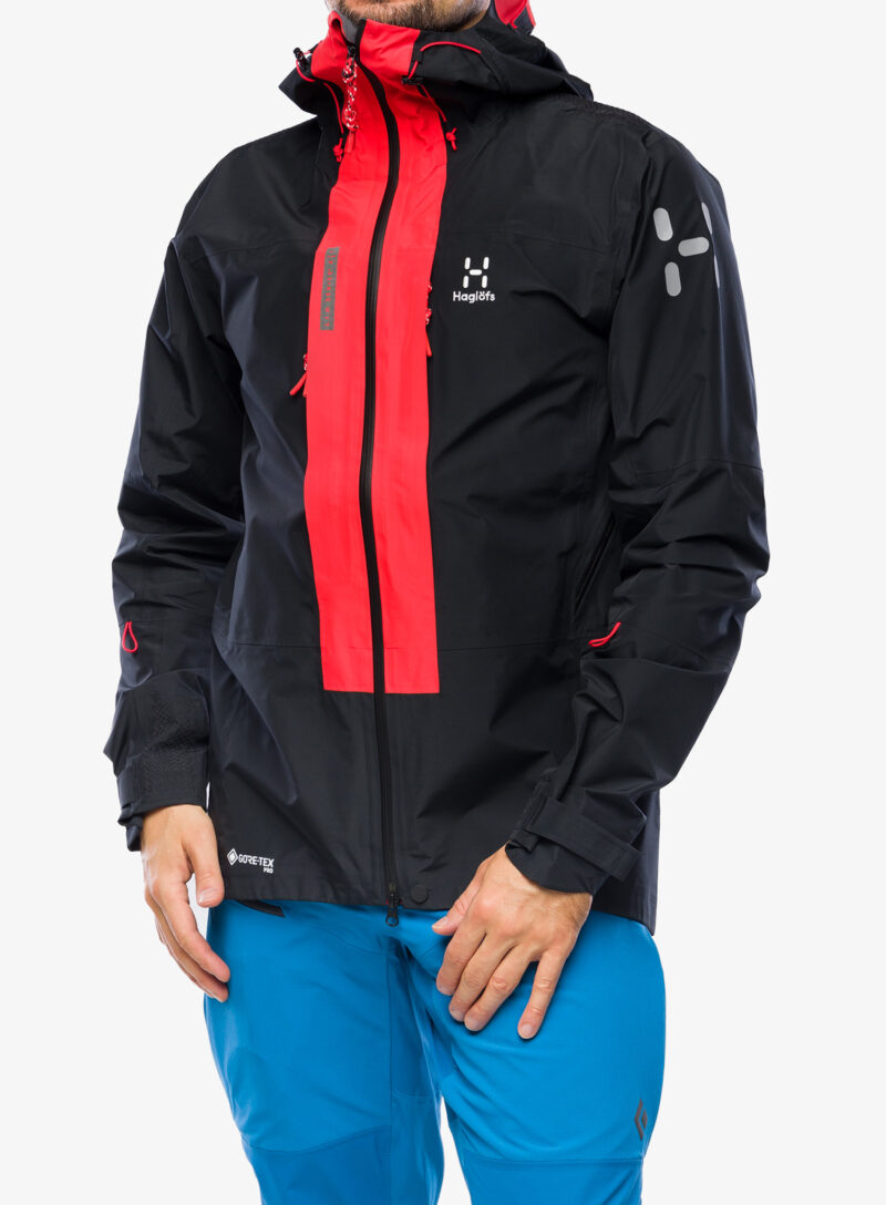 Cumpăra Geaca Haglofs L.I.M ZT Mountain GTX PRO Jacket - true black/zenith red