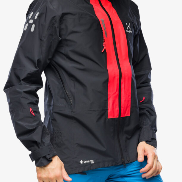 Geaca Haglofs L.I.M ZT Mountain GTX PRO Jacket - true black/zenith red