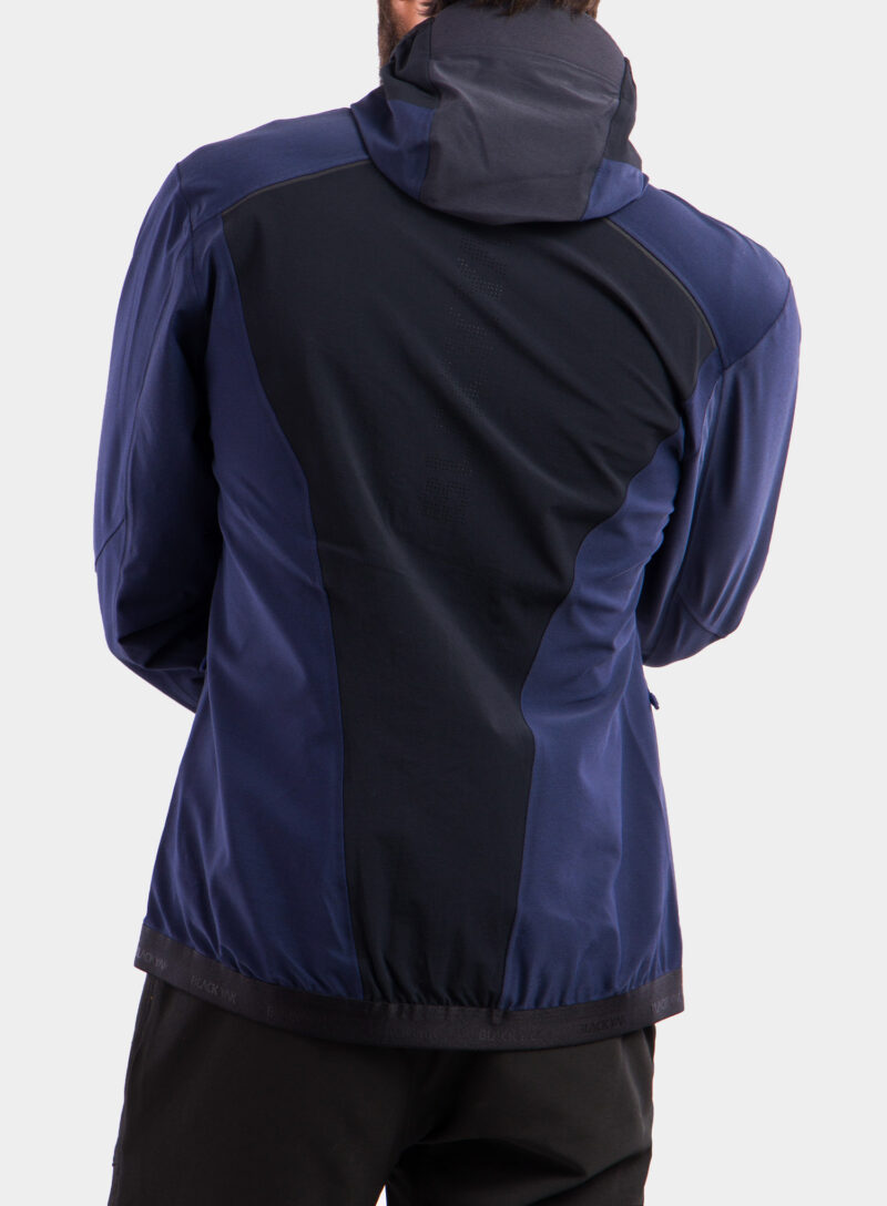 Geaca Softshell BlackYak Dangi Hoody - blue print preţ